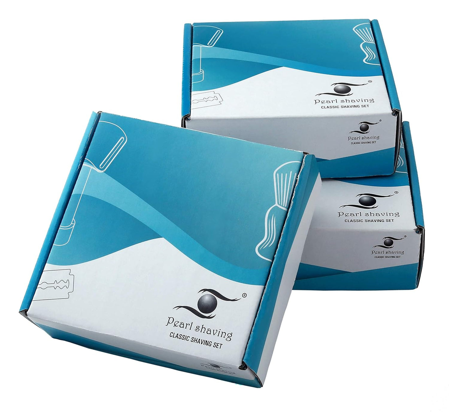 PEARL SET DE AFEITADO BROCHA Y MAQUINA DE AFEITAR DOBLE HOJA SRS -27501