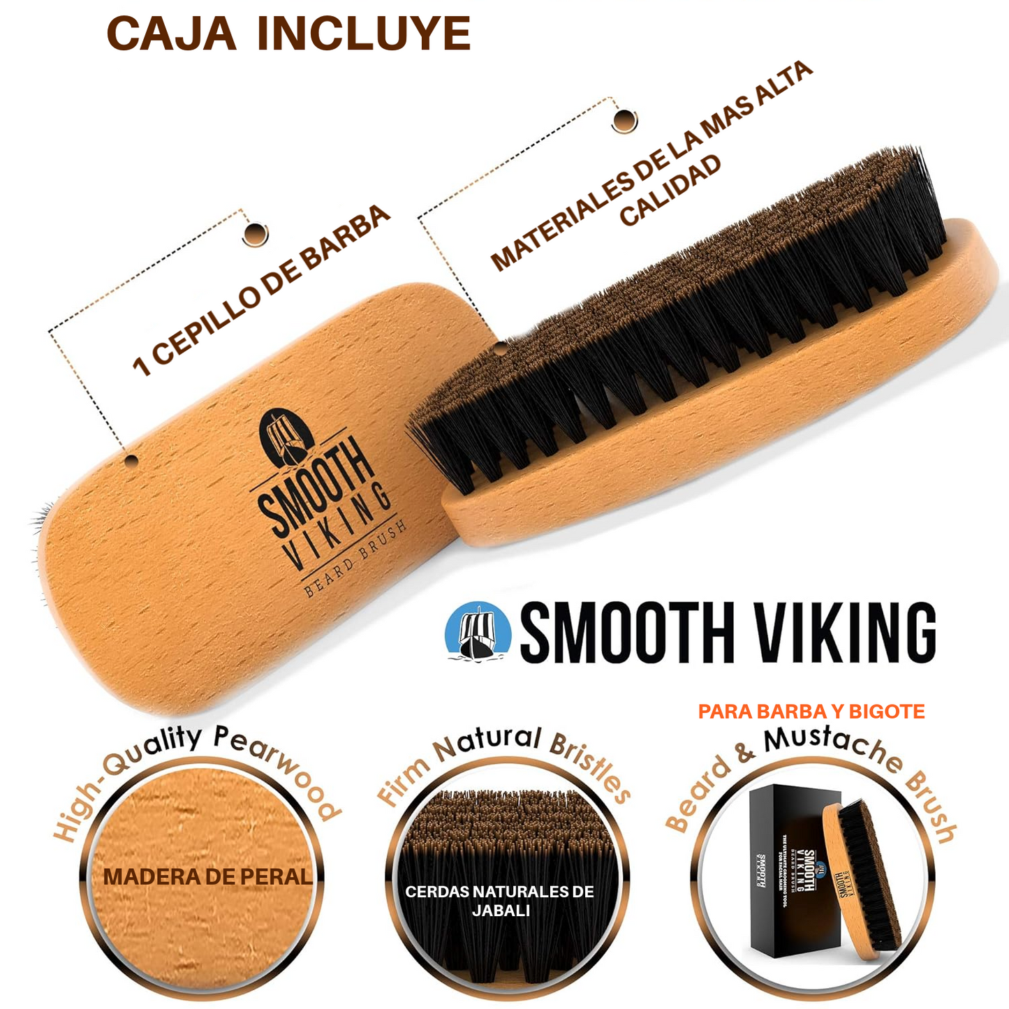 SMOOTH VIKING CEPILLO PARA BARBA