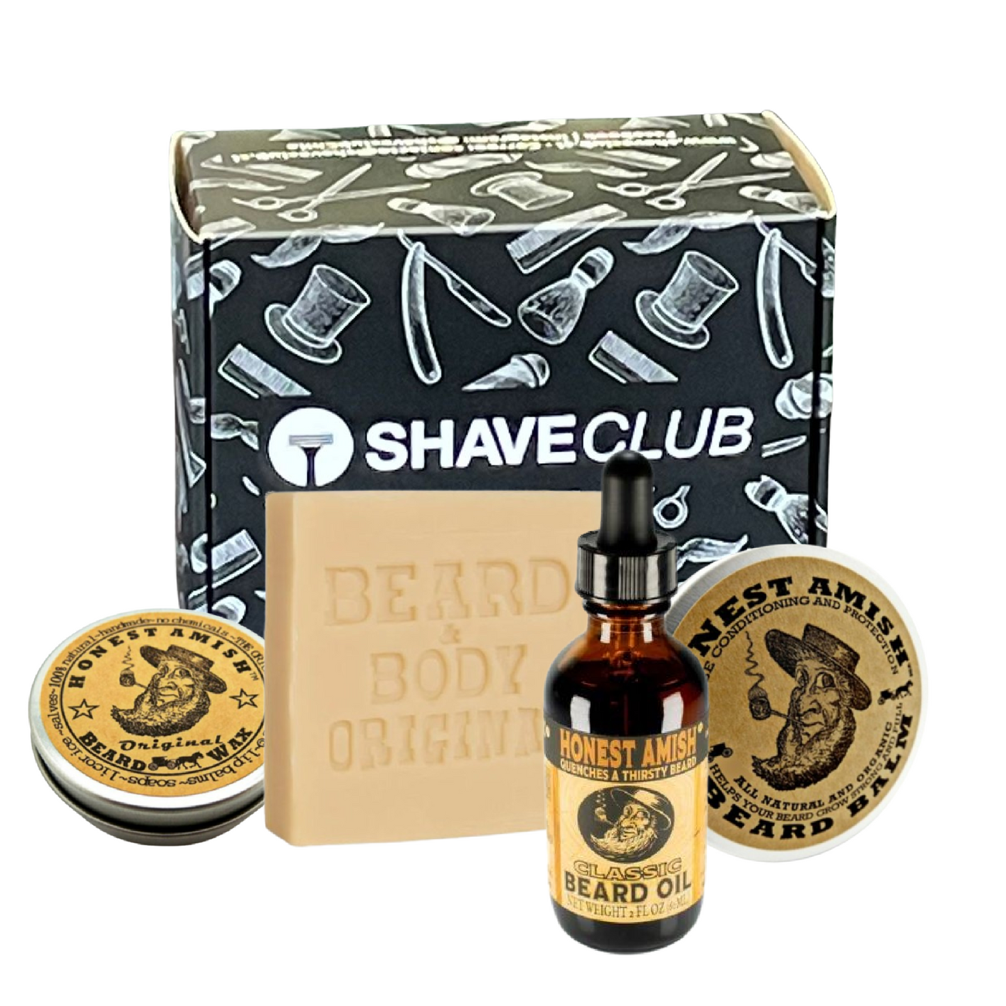 HONEST AMISH SET PARA EL CUIDADO DE LA BARBA