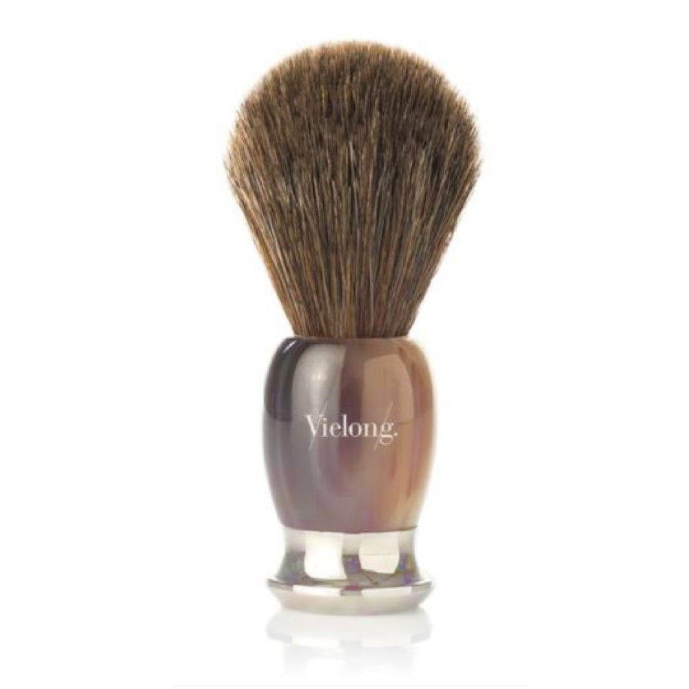 VIELONG BROCHA DE AFEITAR VINTAGE PATRON CABALLO MARRON-B0110921