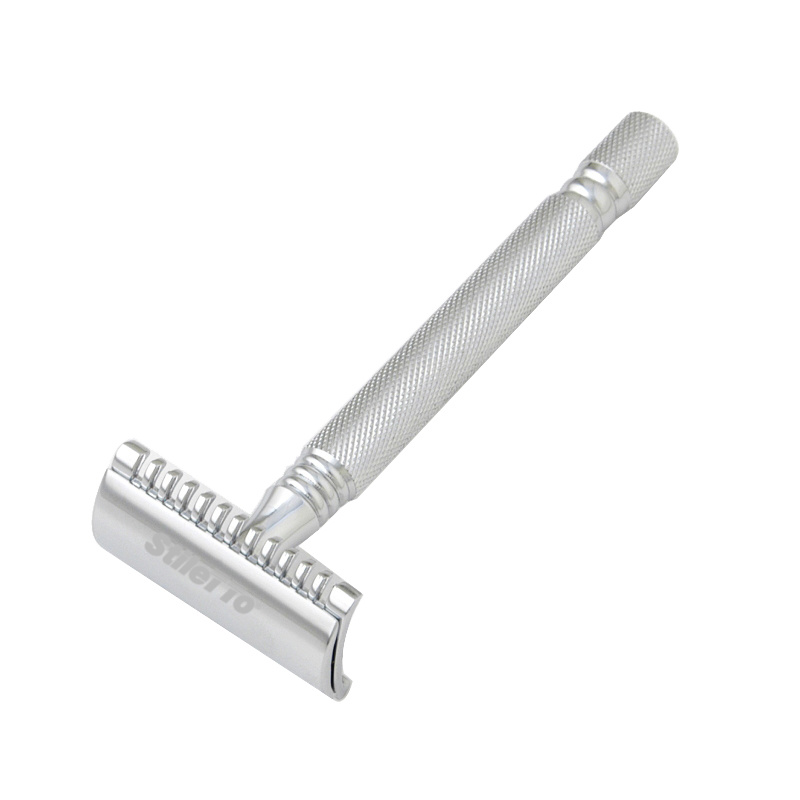 Stiletto ST01 Máquina de Afeitar Doble Hoja de 3 piezas-Peine Cerrado