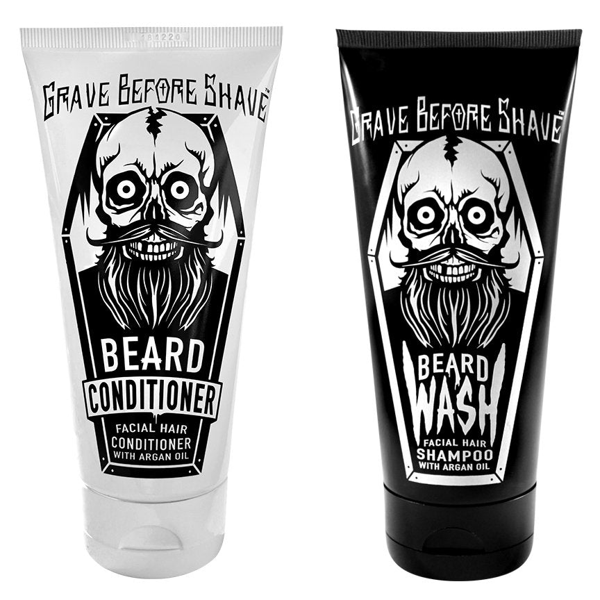 GRAVE BEFORE SHAVE SET SHAMPOO Y ACONDICIONADOR PARA LA BARBA