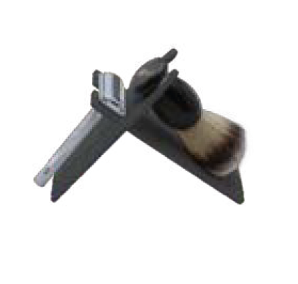 STILETTO SOPORTE PARA BROCHA Y MAQUINA DE AFEITAR EN X-negro