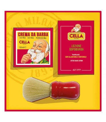 CELLA MILANO SET CREMA DE AFEITAR, LOCION AFTER SHAVE Y BROCHA DE AFEITAR