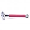 MAQUINA DE AFEITAR FEMENINA PARKER DOBLE HOJA RECARGABLE-ROSADA