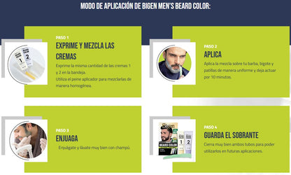 BIGEN TINTE PARA BARBA Y BIGOTES-B103 CASTAÑO OSCURO