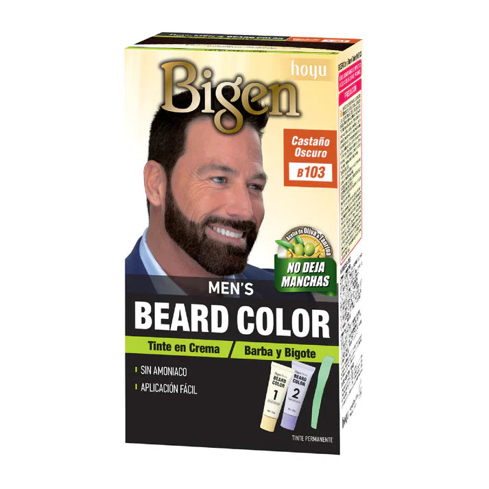 BIGEN TINTE PARA BARBA Y BIGOTES-B103 CASTAÑO OSCURO