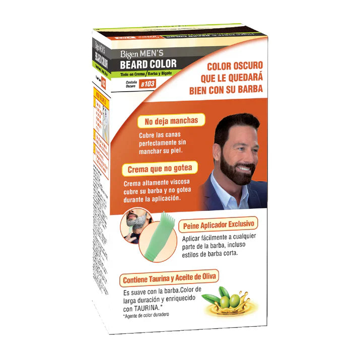 BIGEN TINTE PARA BARBA Y BIGOTES-B103 CASTAÑO OSCURO