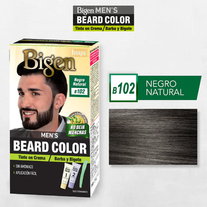 BIGEN TINTE PARA BARBA Y BIGOTES-B102 NEGRO NATURAL