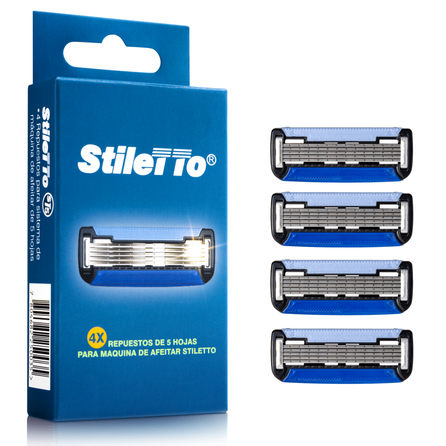 REPUESTOS AFEITADORA 5 HOJAS STILETTO®
