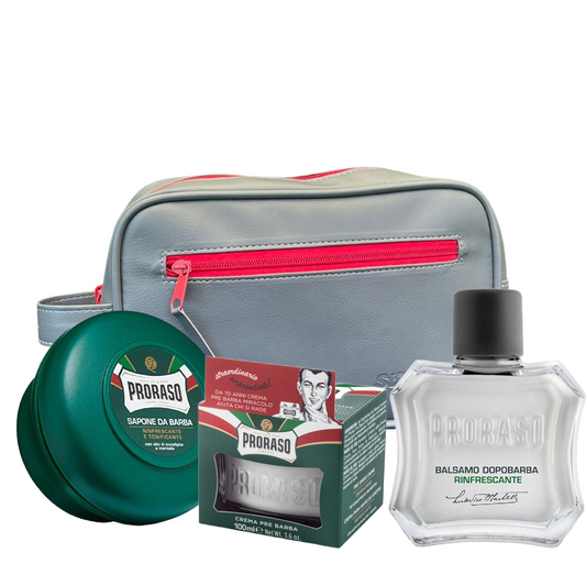 PRORASO SET COMPLETO DE AFEITADO-VARIEDAD ORIGINAL