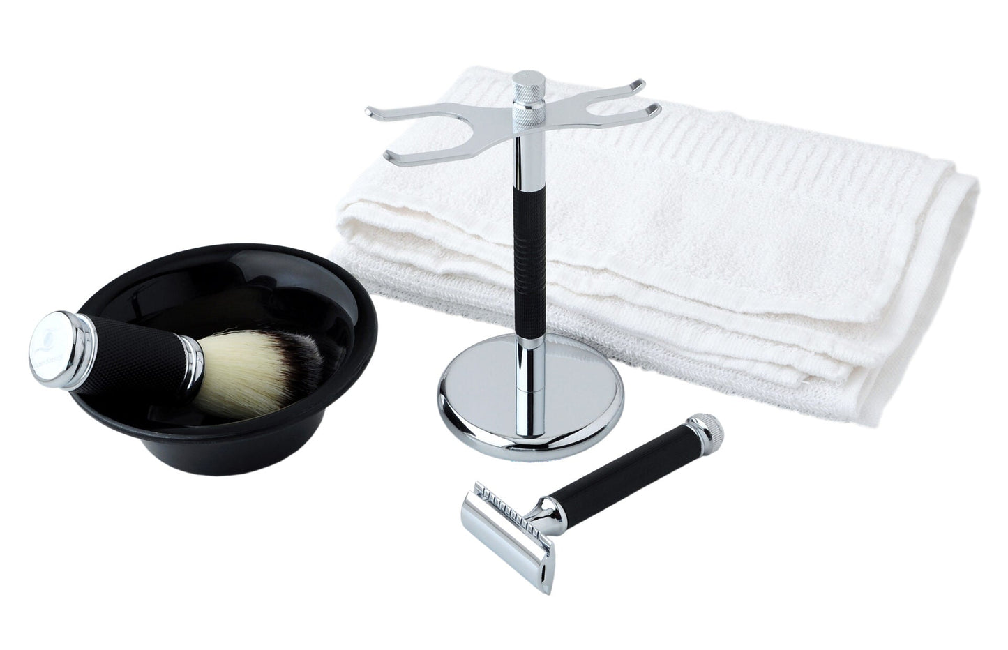 STILETTO SET COMPLETO DE AFEITADO SRBB T121-Negro