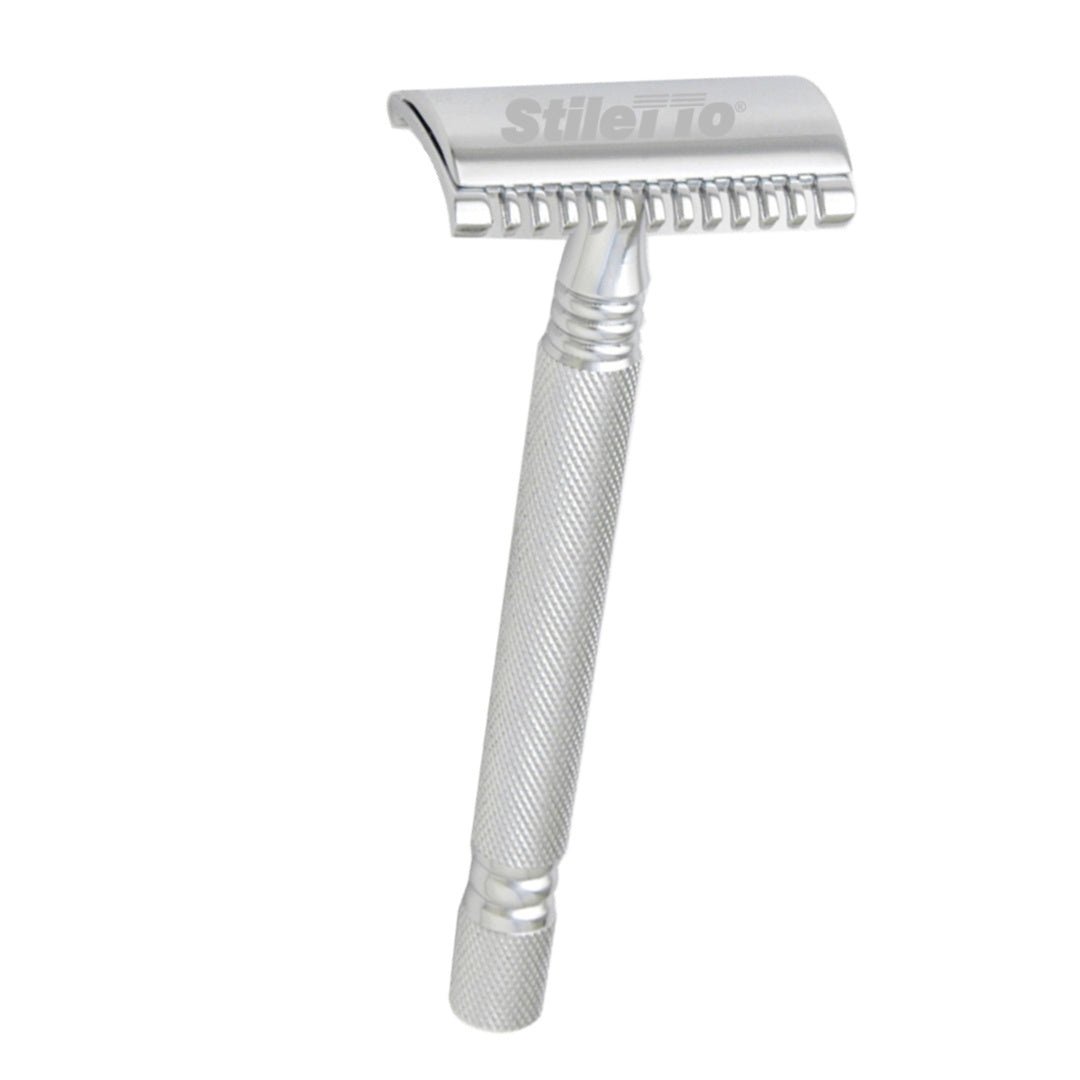Stiletto ST01 Máquina de Afeitar Doble Hoja de 3 piezas-Peine Cerrado