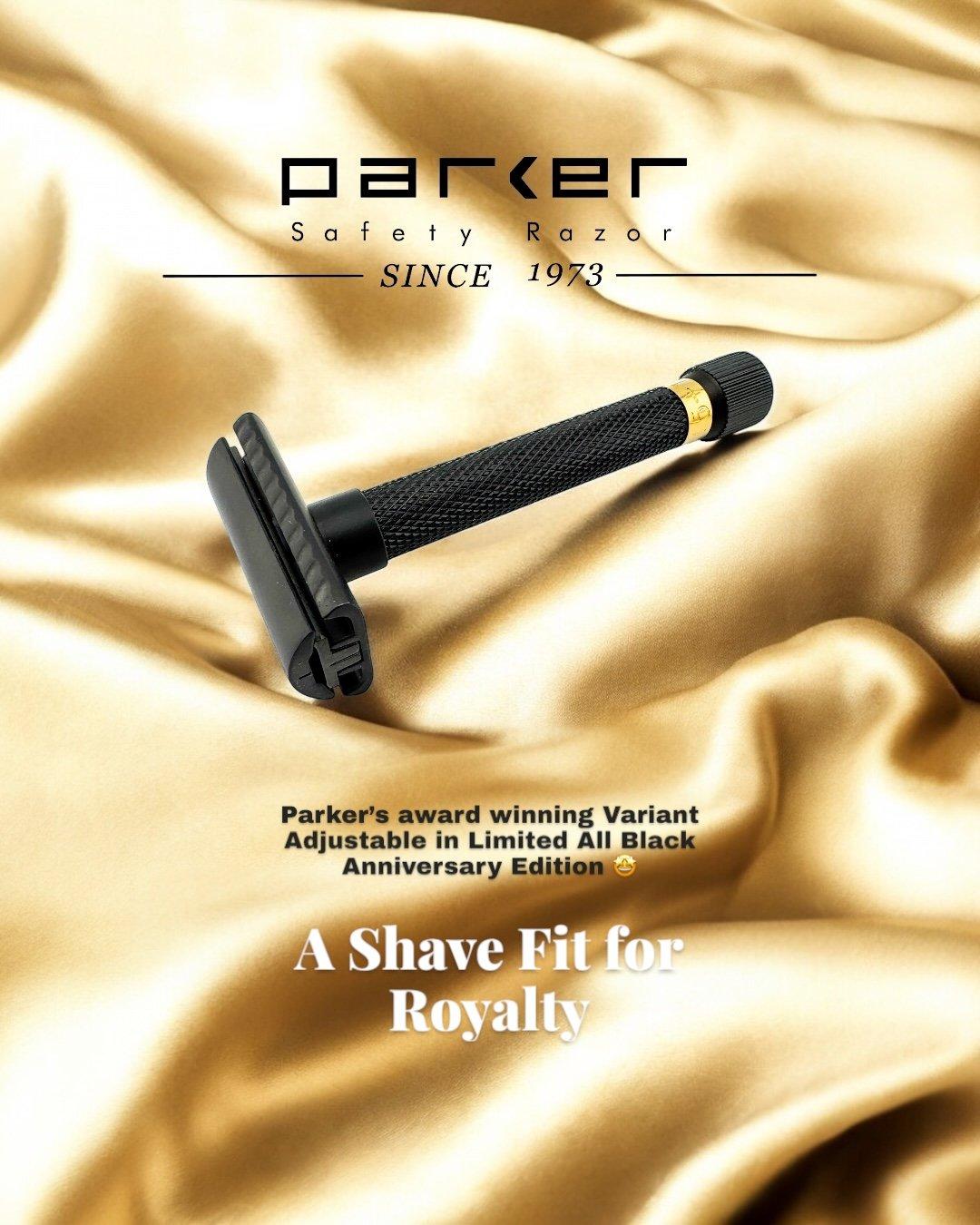 PARKER VAR-BLACK GOLD MAQUINA DEAFEITAR DE DOBLE HOJA AJUSTABLE