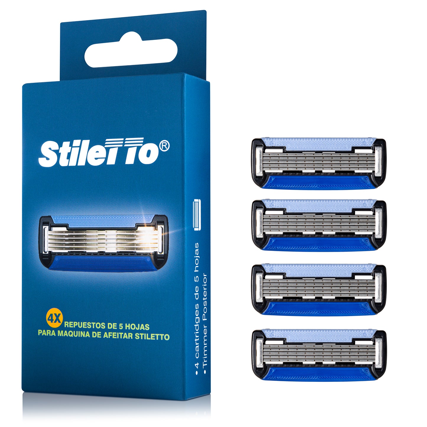 REPUESTOS AFEITADORA 5 HOJAS STILETTO®