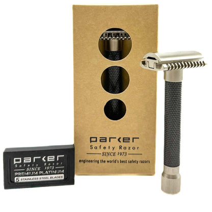 PARKER VAR-GR (OC) MAQUINA DE AFEITAR DOBLE HOJA AJUSTABLE -PEINE ABIERTO