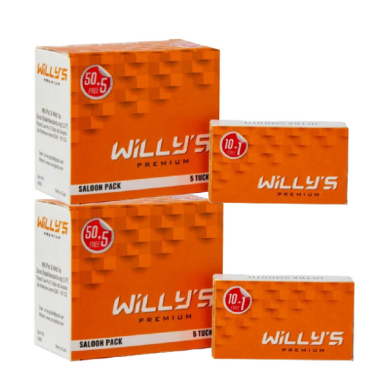 WILLY´S PREMIUM, REPUESTOS DE AFEITAR DOBLE HOJA - 110 unidades