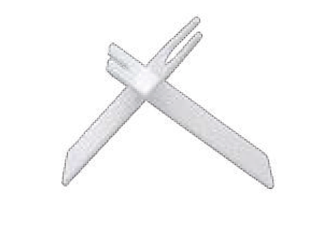 STILETTO SOPORTE PARA BROCHA Y MAQUINA DE AFEITAR EN X-blanco